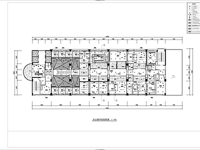 办公室室内 施工图