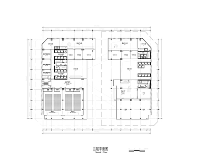 超高层双子塔楼各层室内 施工图