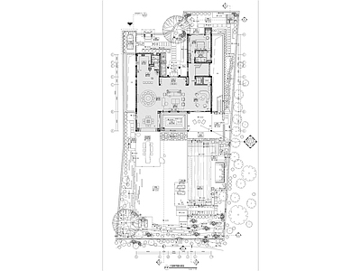 会所园林景观 施工图