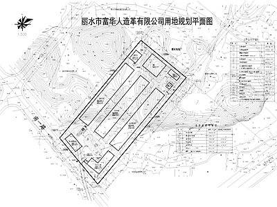 人造革工业产业园厂房建筑规划结构CAD施工图