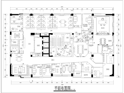 办公室室内 施工图