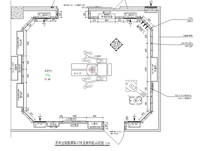 医院手术室室内 施工图