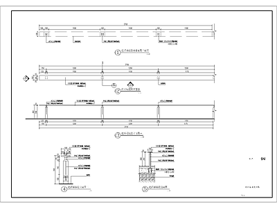 水边栏杆标准段详图 施工图