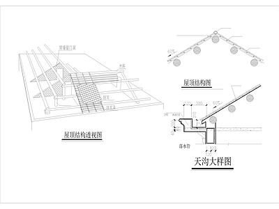 现代农村自建房别墅 独栋别墅 施工图 平立面图