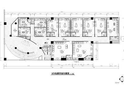 整套KTV包厢室内 施工图