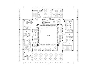 休闲按摩足浴理疗会所方案平面图