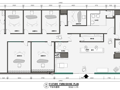 直播公司办公室平面