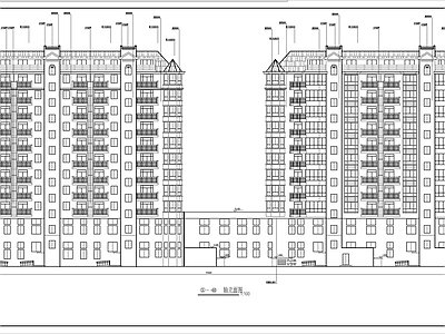 现代风格高层住宅建筑 施工图