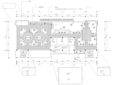 园林景观绿化 办公楼园平面图