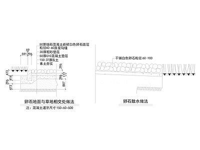 园林道路园路构造节点 施工图