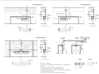 门禁安装大样节点详图 通用节点