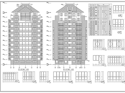 住宅楼建筑 施工图