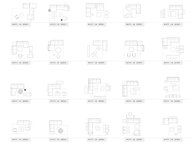 意大利顶尖家具品牌Poliform Minotti192套组合 图库