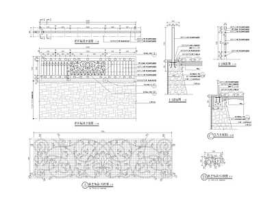 特色栏杆详图 施工图