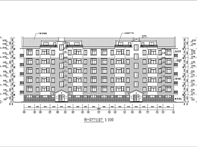 花园小区住宅楼建筑 施工图