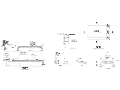 现代公园景观地面 广场地面方案 地面园路样式方案图集 林阴步道断面图