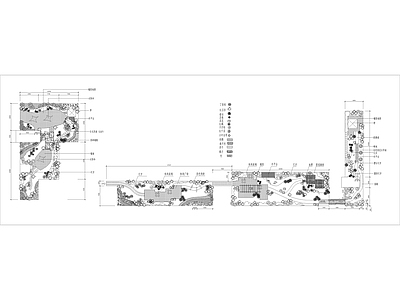 商住楼屋顶花园设计 露台 别墅 平面布置图 施工图