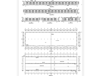 丙类车间厂房工业建筑 施工图