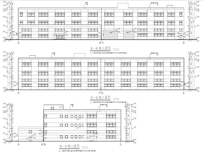 汽车零部件车间厂房宿舍办公楼工业建筑 施工图