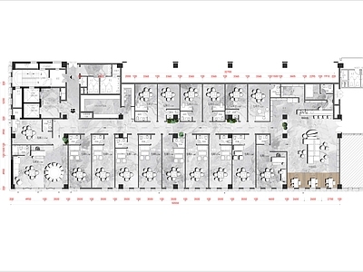 千方棋牌室工装平面图