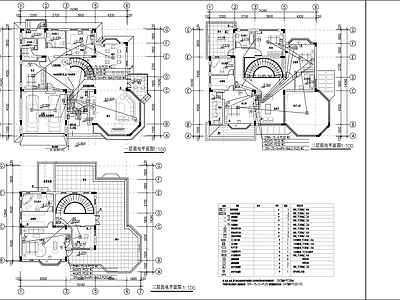别墅电气详图 施工图