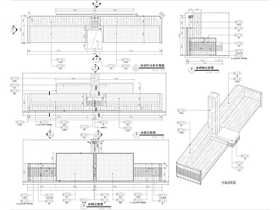 屏风坐榻墙身节点 施工图 通用节点