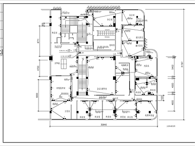 单位办公楼电气图 施工图 建筑电气