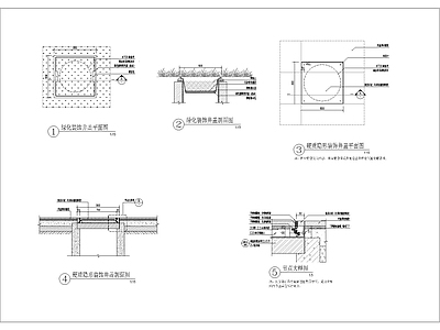 装饰井盖详图 施工图