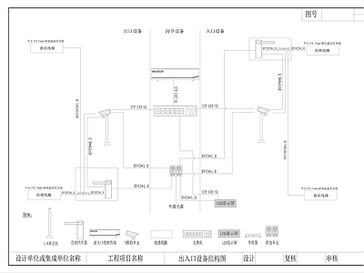 停车场接线图 安装图 建筑通用节点