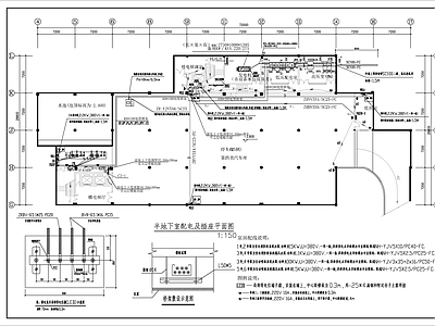 图书馆电施工图 建筑电气