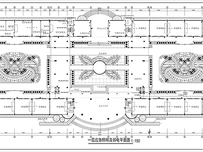 高级中学教学综合楼电施工图 建筑电气