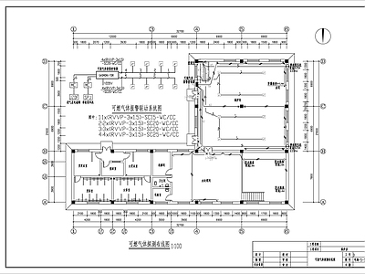 6吨燃气锅炉房电气图 建筑电气