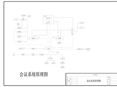 智能会议电气图 建筑电气