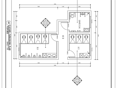 小区公共卫生间 施工图