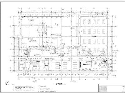 健身中心建筑结构水暖电 施工图 建筑暖通