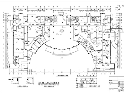 医院网络通信电气图 施工图 建筑电气