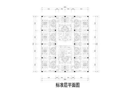 高层办公公寓楼室内 施工图