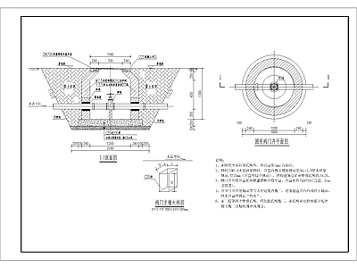 给水阀门井节点 施工图