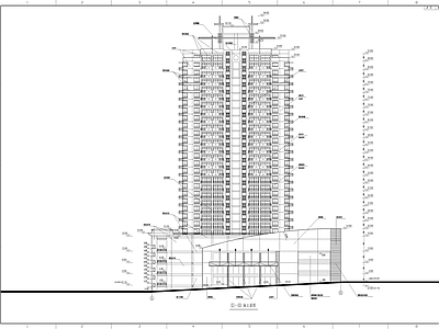 高层商住大厦建筑图