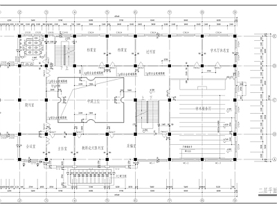 某学校图书馆建筑图