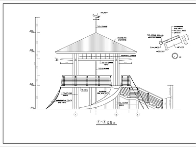 木构巢屋娱乐架建施图