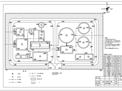 140立方啤酒废水污水处理高程图平面图