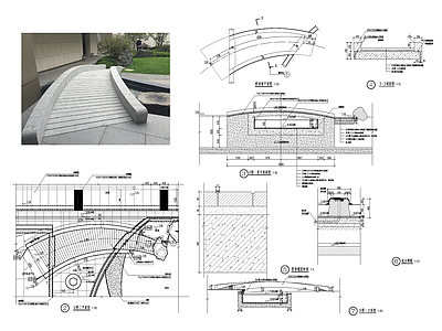 中式石桥效果图施工图