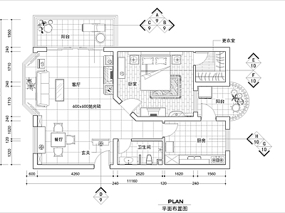 现代公寓家装施工图