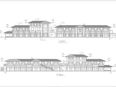 商业街区建筑 施工图