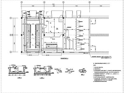 变电站水泵房 设备用房 施工图 工业建筑