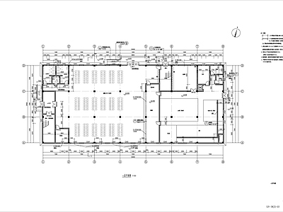 某园区现代风格三层食堂 施工图 食堂建筑