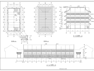 徽式商业建筑设计 施工图