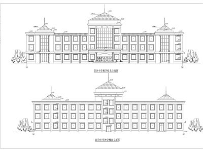 三丁小学教学综合楼建筑图 施工图