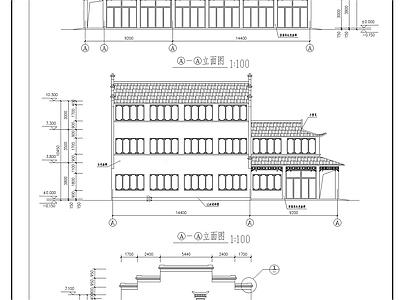 古建筑建筑 施工图